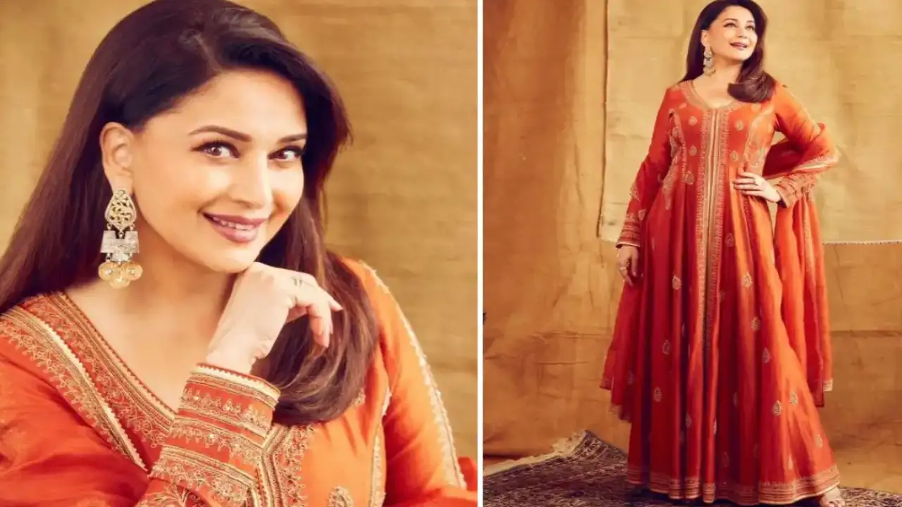 Madhuri Dixit in a Jigar Mali attire brings on ethnic shine like a diva; Yay or Nay?
