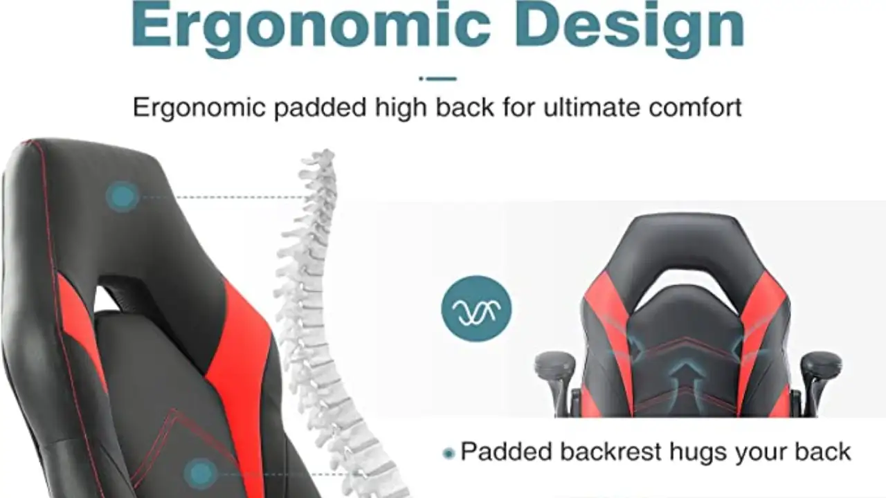 Gaming Chair Ergonomic Office Chair, Padded High