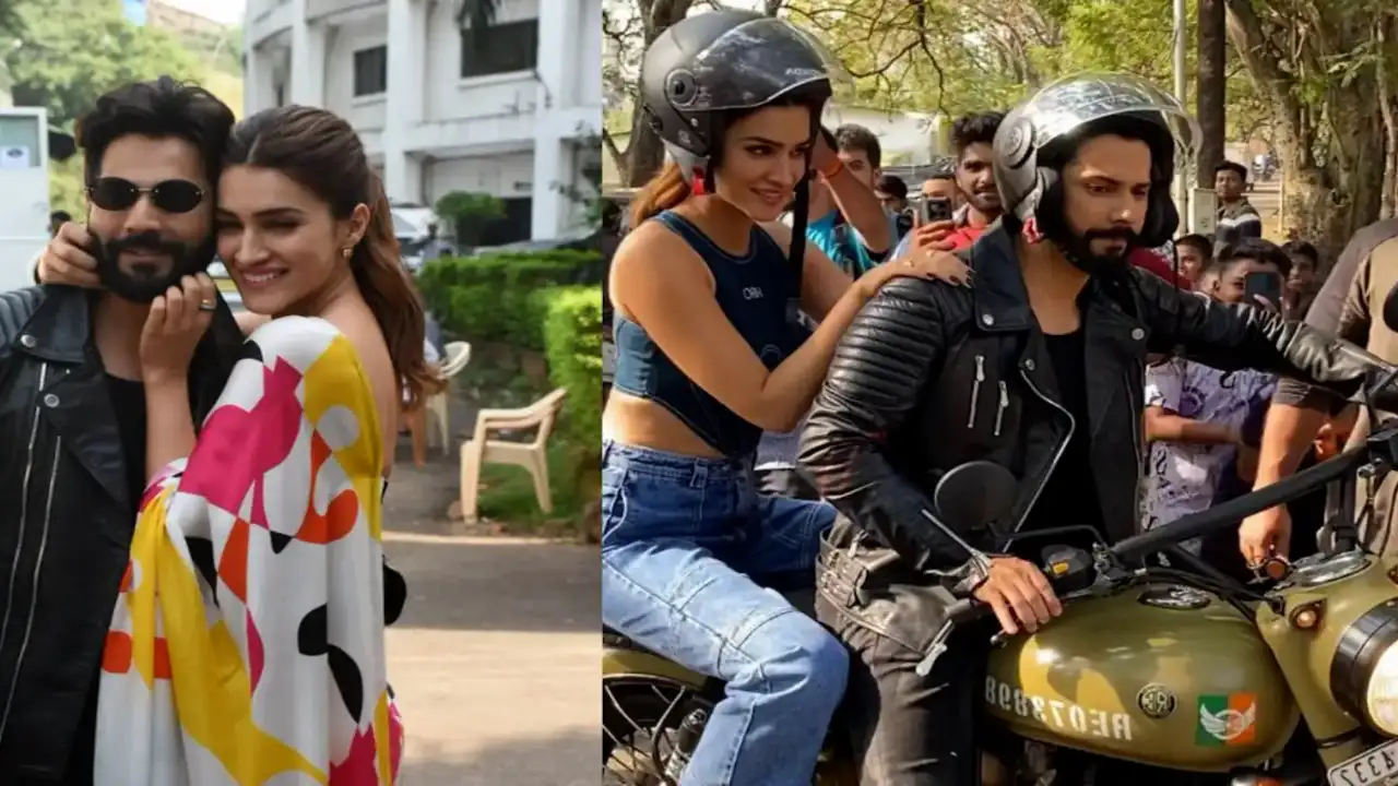 Varun Dhawan and Kriti Sanon’s adorable off-screen chemistry during the promotion of their film Bhediya