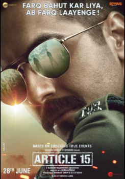 Article 15 movie poster